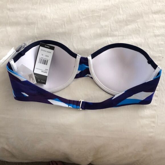 Adidas Overlay Stripe Bandeau Size XL. NWT - Picture 2 of 6